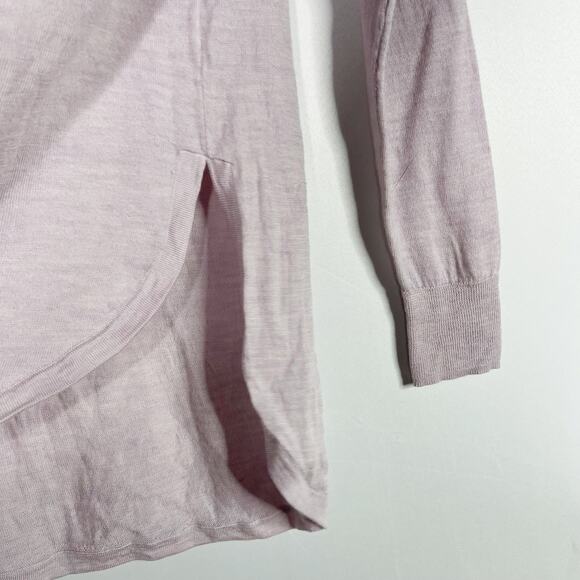 Madewell Small Northstar Pullover Sweater Lavender Purple Merino Wool Scoop Neck - Picture 5 of 11